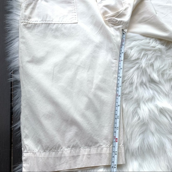 NWT Vince  Bermuda shorts straight cut style Color Cream Size 10 - Picture 7 of 12